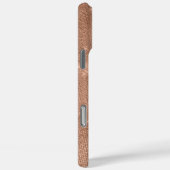 金属バラ金ゴールドパーソナライズされたグリッター Case-Mate iPhoneケース (裏面 / 右)