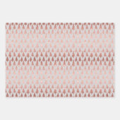 金属バラ金ゴールドプラチナ銀クリスマスツリー ラッピングペーパーシート (正面2)