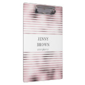 金属バラ金ゴールドホイルストライプモノグラム クリップボード (右)