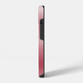 金属バラ金ゴールド及びグリッター波 iPhoneケース (左側面)