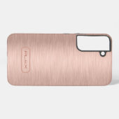 金属バラ金ゴールド質及びモノグラムカスタム SAMSUNG GALAXYケース (裏面横)