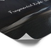 金属パズルカオス：浮動抽象芸術アート ポスター (角)