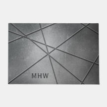 金属パターフェイクンカスタムモノグラムドアマット