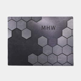 金属パターフェイクンカスタムモノグラムドアマット ドアマット