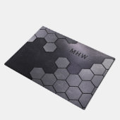 金属パターフェイクンカスタムモノグラムドアマット ドアマット (アングル)