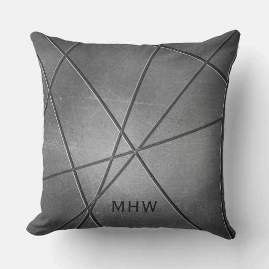 金属パターフェイクンカスタムモノグラム装飾用クッション クッション (正面)