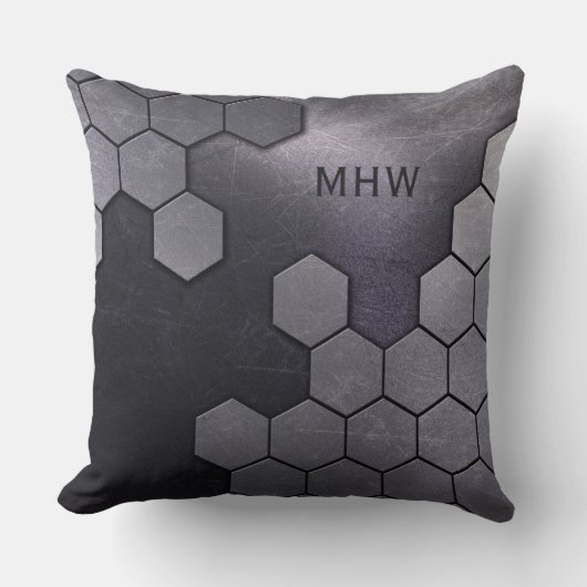 金属パターフェイクンカスタムモノグラム装飾用クッション クッション (正面)