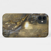 金属パターンデザイン-金ゴールド銀 Case-Mate iPhoneケース (裏面(横))