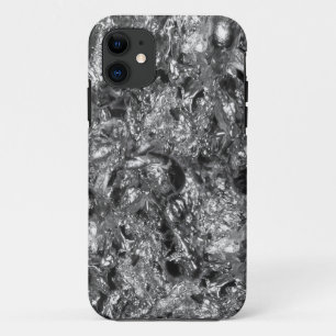 金属パターンデザイン – 銀 iPhone 11 ケース