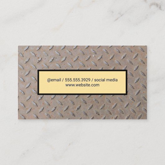 金属パターン名刺 名刺 (裏面)