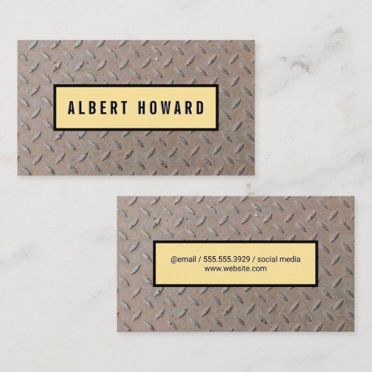 金属パターン名刺 名刺 (正面/裏面)