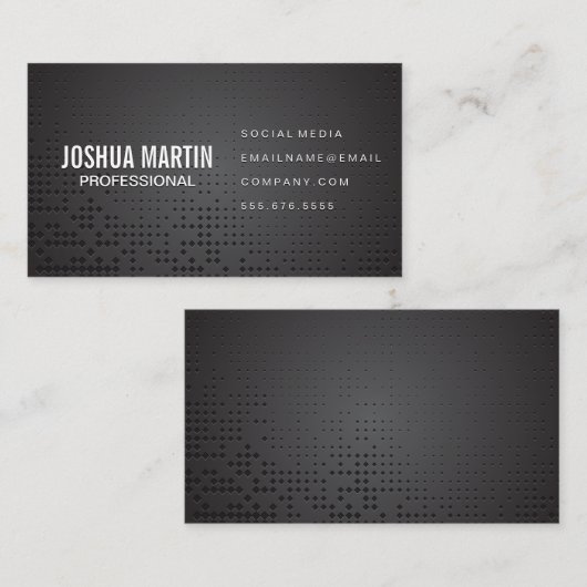 金属パターン 名刺 (正面/裏面)