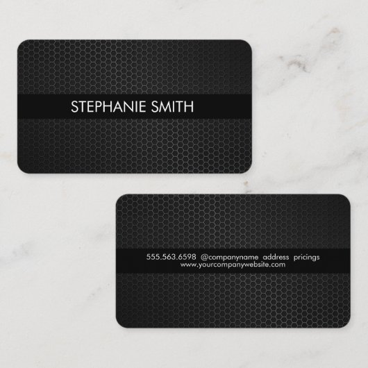 金属パターン 名刺 (正面/裏面)