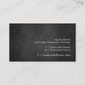 金属パーソナルトレーナーの名刺 名刺 (裏面)