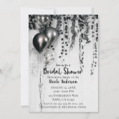 金属パーティーバルーン素朴アイビーブライダルシャワー 招待状 (正面)