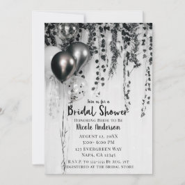 金属パーティーバルーン素朴アイビーブライダルシャワー 招待状