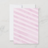 金属ピンクおよび金ゴールドはサンキューカードを振りかけます ノートカード (裏面)