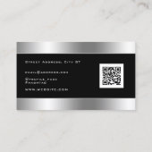 金属フェイク枠  名刺 (裏面)