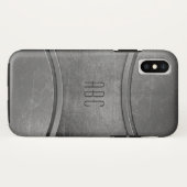 金属フェイク製カスタムモノグラムの電話ケース Case-Mate iPhoneケース (裏面(横))