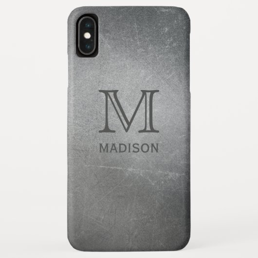 金属フェイク製カスタムモノグラムの電話ケース Case-Mate iPhoneケース (裏面)