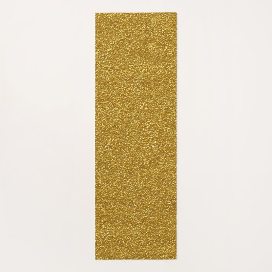 金属フェイク金ゴールドグリッターアート抽象芸術追加名 ヨガマット (裏面)