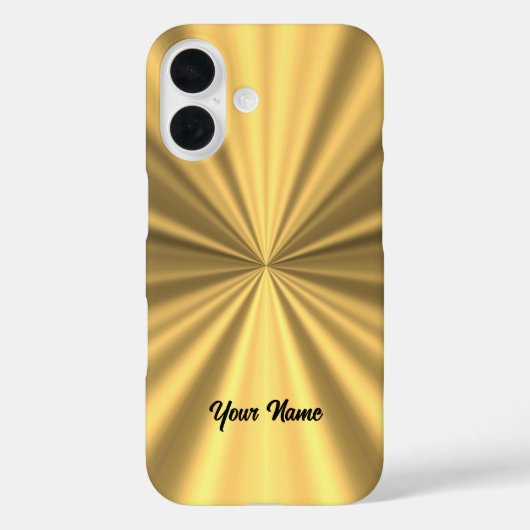 金属フェイク金ゴールド Case-Mate iPhoneケース (裏面)