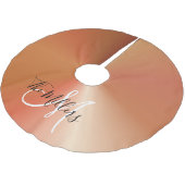 金属フェイク銅勾配ファミリーモノグラム ブラッシュドポリエステルツリースカート (アングル)