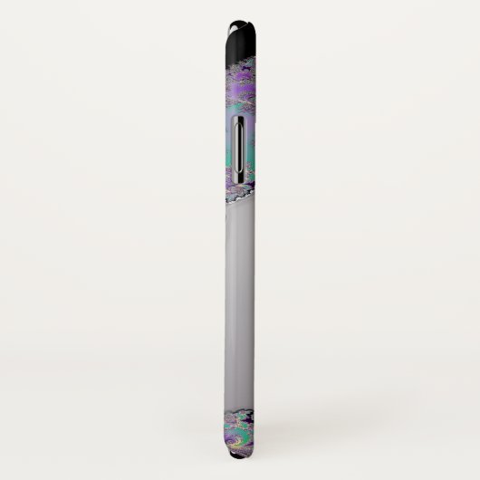 金属フラクタル音楽クレフ、音符記号のiPhoneの場合 Case-Mate iPhoneケース (裏面/右)