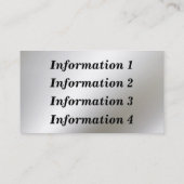 金属フレームのボーダー名刺 名刺 (裏面)