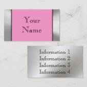 金属フレームのボーダー名刺 名刺 (正面/裏面)