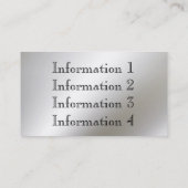 金属フレームのボーダー名刺 名刺 (裏面)