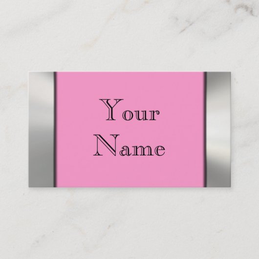 金属フレームのボーダー名刺 名刺 (正面)