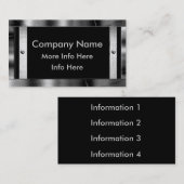 金属フレームのボーダー名刺 名刺 (正面/裏面)