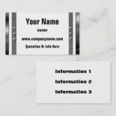 金属フレームのボーダー名刺 名刺 (正面/裏面)