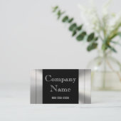 金属フレームのボーダー名刺 名刺 (スタンド正面)