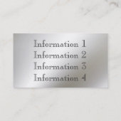 金属フレームのボーダー名刺 名刺 (裏面)