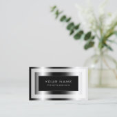 金属フレーム豪華  名刺 (スタンド正面)