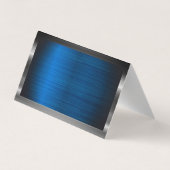 金属フレーム | ブルーメタリック | QRラベルスキャン 名刺 (裏面)