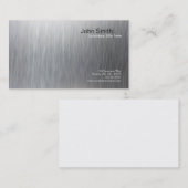 金属ブラシをかけられた金属のデザインの垂直カード 名刺 (正面/裏面)