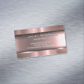 金属ブラシ仕上げ工業 マグネット名刺 (インサイチュ)