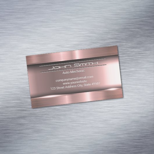 金属ブラシ仕上げ工業 マグネット名刺 (インサイチュ)