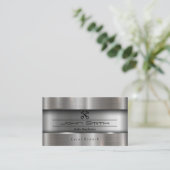 金属ブラシ仕上げ工業 名刺 (スタンド正面)