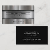 金属ブラシ仕上げ工業 名刺 (正面/裏面)