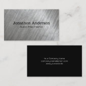 金属ブラシ仕上げ工業 名刺 (正面/裏面)