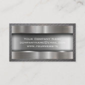 金属ブラシ仕上げ工業 |鋼パター縁どン 名刺 (裏面)