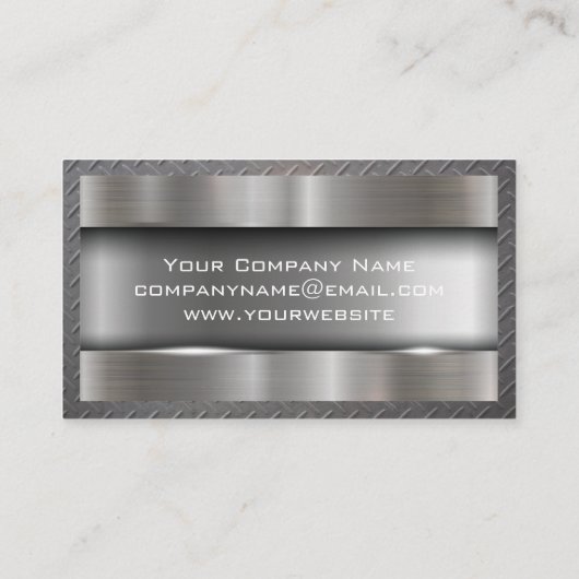 金属ブラシ仕上げ工業 |鋼パター縁どン 名刺 (裏面)