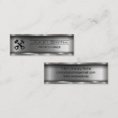 金属ブラシ仕上げ工業 | Car Pistons スキニー名刺 (正面/裏面)