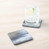 金属ブラシ仕上げ鋼工業コルクコースター コースター (右側)