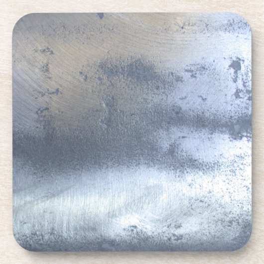 金属ブラシ仕上げ鋼工業コルクコースター コースター (正面)