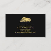 金属ブラシ付きカラム物流トラック会社 名刺 (裏面)